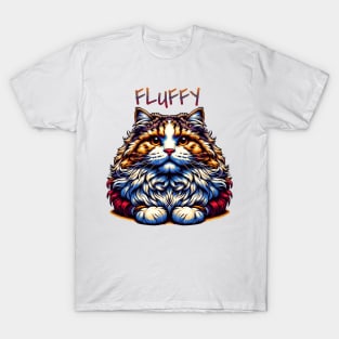 Fluffy Cat T-Shirt